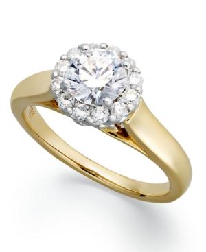 X3 Certified Diamond Engagement Ring In 18k White Or Yellow Gold (1 Ct. T.w.)