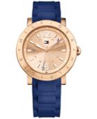 Tommy Hilfiger Women's Aubrey Navy Silicone Strap Watch 38mm 1781617