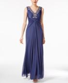 Alex Evenings Embellished Draped Gown