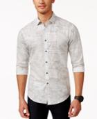 Inc International Concepts Architectural-print Long-sleeve Shirt, Only At Macy's