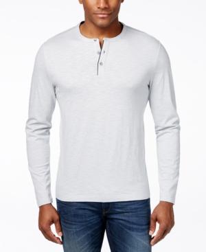 Alfani Black Men's Paul Slub Long-sleeve Henley, Only At Macy's