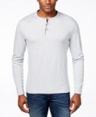 Alfani Black Men's Paul Slub Long-sleeve Henley, Only At Macy's