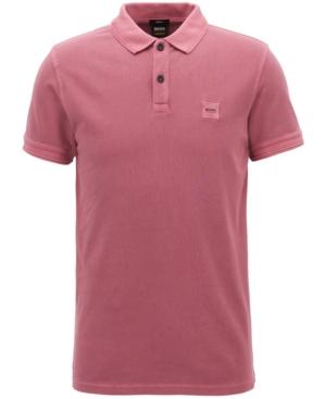 Boss Men's Slim-fit Piped Cotton Polo Shirt