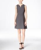 Kensie Sleeveless Split-neck A-line Dress