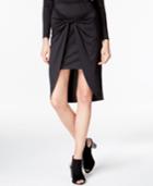 Kensie Draped Knot-detail Skirt