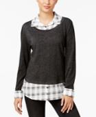 Style & Co Layered-look Top, Created For Macy's