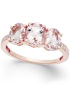 Morganite (2 Ct. T.w.) And Diamond (1/10 Ct. T.w.) Ring In 14k Rose Gold