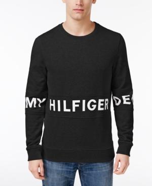 Tommy Hilfiger Men's Cotton Logo Crew-neck Sweatshirt