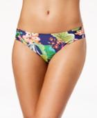 La Blanca Bora Bora Printed Side-shirred Bikini Bottoms Women's Swimsuit