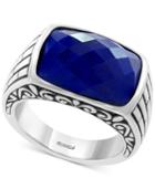 Effy Men's Lapis Lazuli Ring In Sterling Silver