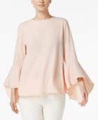 Olivia & Grace Button-back Bell-sleeve Blouse, Created For Macy's
