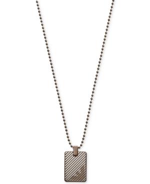 Emporio Armani Stainless Steel Dog Tag Pendant Necklace Egs2132