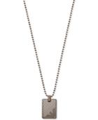 Emporio Armani Stainless Steel Dog Tag Pendant Necklace Egs2132