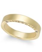 Certified Diamond Accent Wedding Band In 18k White Or Yellow Gold