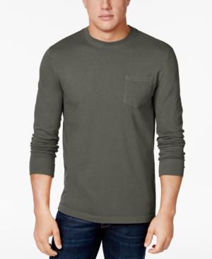 Club Room Men's Garment-dyed Long-sleeve T-shirt, Created For Macy's