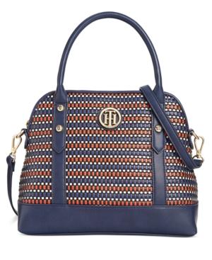 Tommy Hilfiger Hadley Woven Dome Satchel