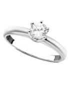 Engagement Ring, Ideal Cut Diamond (1/2 Ct. T.w.) And Platinum