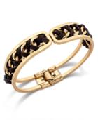 Inc International Concepts Gold-tone Woven Hinge Bracelet, Only At Macy's