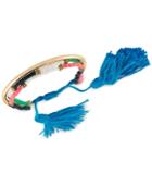 Rachel Rachel Roy Gold-tone Beaded Tassel Slider Bracelet