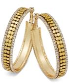 Thalia Sodi Gold-tone Pave Hoop Earrings, Only At Macy's