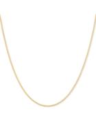 Sliding Bead Adjustable Wheat Link 22 Chain Necklace In 14k Gold