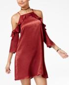 Be Bop Juniors' Cold-shoulder Shift Dress