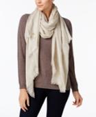 Calvin Klein Oversized Modal/cashmere Blend Scarf & Wrap In One