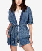 Lucky Brand Quilted Denim Kimono Jacket
