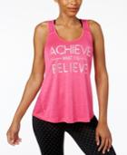 Ideology Achieve Graphic Racerback Tank Top, Only At Macy's