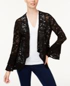 Inc International Concepts Lace Draped Jacket, Created For Macy's
