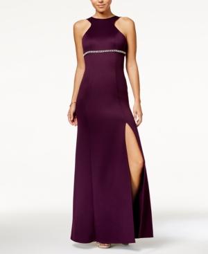 Crystal Doll Juniors' Embellished Scuba Gown