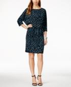 Nine West Printed Blouson Dress