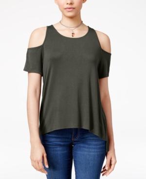 Hippie Rose Juniors' Cold-shoulder Top
