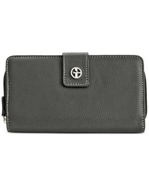 Giani Bernini Leather Receipt Manager Wallet With Anti Theft Technology, Only At Macy's