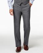 Alfani Traveler Grey Solid Slim-fit Suit Pants, Only At Macy's