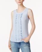 Maison Jules Ruffled Tank Top, Created For Macy's