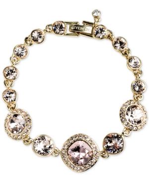 Givenchy Gold-tone Colored Crystal Bracelet