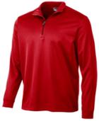 Pga Tour Men's Tech Fleece Quarter-zip Top