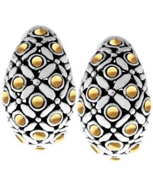 The Eclipse Signature Sterling Silver Earrings Embellished By 18k Gold Accents Dots