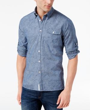 Barbour Chambray Linen-blend Button-down Shirt