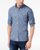 Barbour Chambray Linen-blend Button-down Shirt