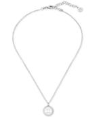 Zodiac Sterling Silver Imitation Pearl Pendant Necklace, 15 + 2 Extender