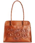 Patricia Nash Large Tooled Rose Paris Shoulder Bag