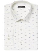 Bar Iii Slim-fit Shark Print Dress Shirt, Only At Macy's