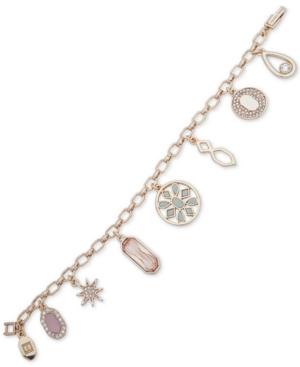 Ivanka Trump Gold-tone Stone & Crystal Charm Bracelet