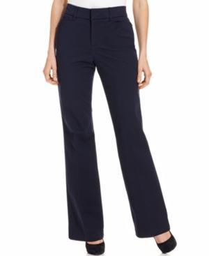Jm Collection Twill Straight-leg Pants