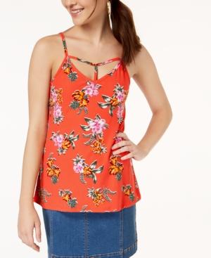 Ultra Flirt By Ikeddi Juniors' Printed Two-way Tank Top