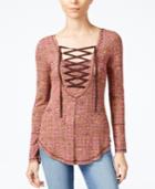 William Rast Supernova Seaside Lace-up Top