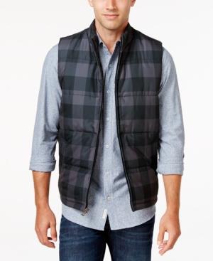 Weatherproof Vintage Men's Plaid Puffer Vest
