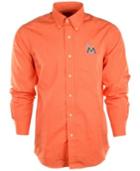 Antigua Men's Long-sleeve Miami Marlins Button-down Shirt